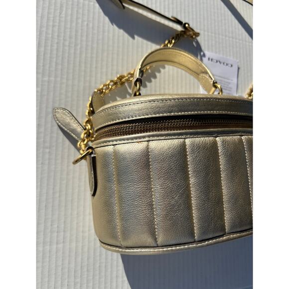 Coach | Gold Trail Crossbody Bag with Quilting - Picture 3 of 16